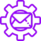 Image of a gear with a letter inside